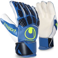 Woolsports Hyperact Starter 柔軟守門員手套雙手 UHL-101124001, 藍色+螢光