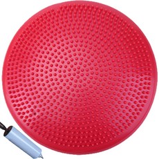 Quardi 瑜伽平衡墊 + 打氣筒套組, 紅色