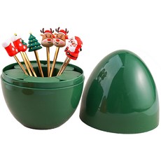 Gapan聖誕茶匙4p+叉子4p+收納盒08號套組TTA09308, 1套, 茶匙 4p + 茶叉 4p + 蛋型收納盒