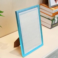 리앤베르 인테리어 탁상용 추억 납골당 사진 미니 액자, 라이트블루, 1개