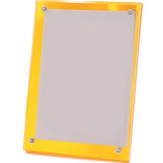 하이어리 아크릴 투명 컬러 액자, 옐로우, 1개