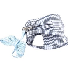 Carno 韓國小動物條紋背帶套組 S, 1套, 藍色