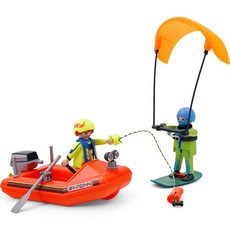 플레이모빌 피규어 구조보트와 서퍼70144, 1개
