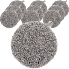 粗糙壓克力菜瓜布 灰色, 10個, 1入