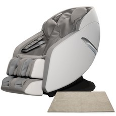제스파 음성인식 AI 멜티스 뮤직 두드림 수면 코칭 안마의자 + 러그 세트 방문설치, ZPC2136(안마의자), ZP540(러그), 라이트 그레이(안마의자), 브라운(러그)