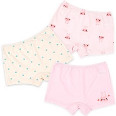 Maykids 女童款印花棉質四角內褲 3件組