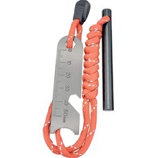 DTree 露營生火棒 + 夜光營繩, 1個, 紅色