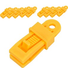 디트리 천막 캐노피 타프 고정 클립 10p, 옐로우