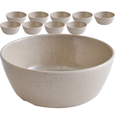 LOHJA 韓國製美耐皿特大碗 13.6cm, 大理石紋, 10個