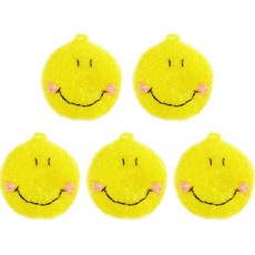 YoungMarket 微笑壓克力菜瓜布, 5個, 1入