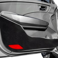 Black Label車用高級絲絨車門保護套 4件組, 現代, 黑色, Sonata DN8