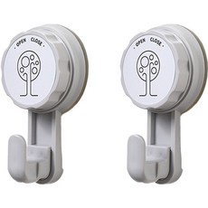 다용도 흡착식 후크, 2개, 그레이