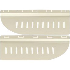 藝術牆磁磚縫隙層架 左側 + 右側, 奶油色