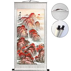 marketpia 風水開運畫 34 6方財運佈局捲軸掛式, 1個