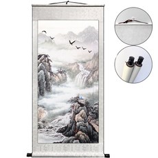 marketpia 風水運勢畫 04 富壽長流 掛軸式, 1個