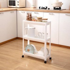 Mabel In Home 縫隙收納推車 3層, 白色