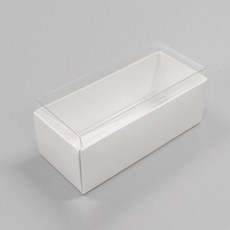 天運包裝 純馬卡龍 3入, 白色, 50個