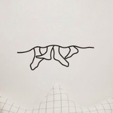 優質獨特透明北歐風重點貼紙 11, 黑色