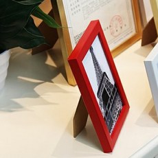 LEANNVERE 室內裝飾桌上型追思納骨塔照片迷你相框, 紅色