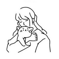 나음다름 포인트 벽 꾸미기 스티커 C, 블랙