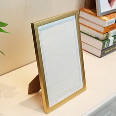 LEANNVERE 室內裝飾桌上型追思納骨塔照片迷你相框, 金色