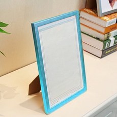 LEANNVERE 室內裝飾桌上型追思納骨塔照片迷你相框, 淺藍色