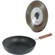 Ecoramic Oslo感應爐適用平底鍋 28cm+Cubeli多功能鍋蓋組, 混色, 平底鍋+多功能鍋蓋, 1組