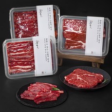 전통참한우 1등급 갈비살 150g x 2p + 등심 200g 구이용 세트 1호 (냉장), 1세트