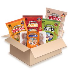 韓國傳統零食 5種組, 王拉麵160g+橘子160g+紫菜160g+天婦羅130g+糯米藥果400g, 1組