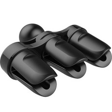 AUTO CREW 汽車直立式三爪出風口支架, 1個, 黑色