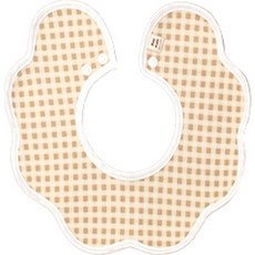 에어메쉬 스몰 롤링 턱받이, a-11 체크베이지, 1개, 1매