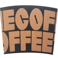 The Coffee Black 1013杯套 紙杯10 13 冰杯92口徑14 16 20 通用, 1000個, 1個