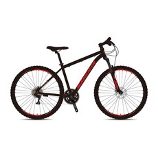 지오닉스 자전거 43.18cm 마젠타 370HD, 맷 블랙 + 레드, 176cm, 1개