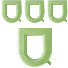 THE ZAKKA 提手馬桶墊, 綠色, 4個