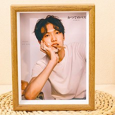 하이어리 유럽풍 입체형 원목 컬러 액자, 브라운