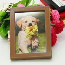 LEANNVERE 室內裝飾桌上型追思納骨塔照片迷你相框, 棕色