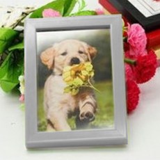 리앤베르 인테리어 탁상용 추억 납골당 사진 미니액자, 그레이, 1개