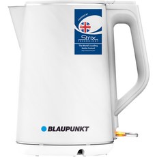 BLAUPUNKT 德國藍寶 304不鏽鋼雙層隔熱無線電熱水壺 白色 1.5L, BLP-EK311W