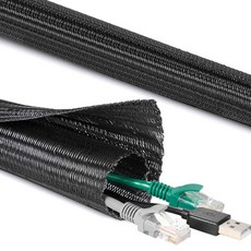 OPIC 電纜 Seonjeongri 纏繞管 1.3 x 200 cm, 1個, 黑色