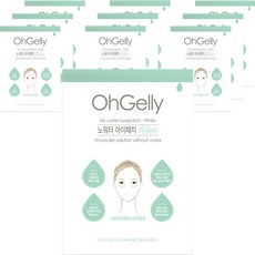 OhGelly No Water肌膚護理眼膜 白色, 4入, 10包