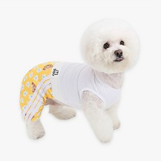 ITS DOG 寵物泰迪花朵四腳衣, 芒果黃