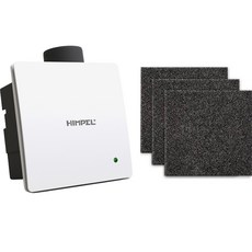HIMPEL Zeroc 浴室換氣扇 HV3-80X(MD-N) + 濾網 3件組, 單一顏色