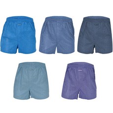 JAMES DEAN 男士透氣小圓點純棉四角褲5件組