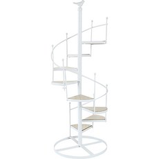 에나수 리에노 실내 화분 받침대 TC006, 화이트, 8단