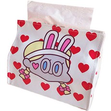 可愛人物紙巾盒, 1個, 愛心少女