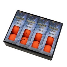 Volvik 富維克 Star霧面彩色高爾夫3層球, 橘色, 3入, 4組