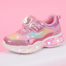 PROWORLDCUP 女童 Hello Kitty Kling 發光運動鞋