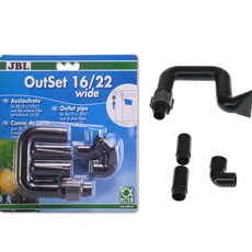 JBL 珍寶 觀賞魚外部過濾器寬型出水管套組 16 / 22 mm, 1個