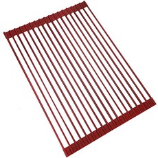 April 水槽矽膠瀝水架 1層, 紅色