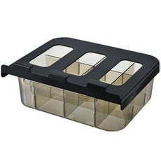 The Hans滑動抽屜型內衣收納盒, 黑色, 1個